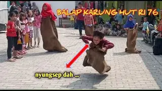 Lomba Balap Karung Dirgahayu HUT Kemerdekaan RI 76