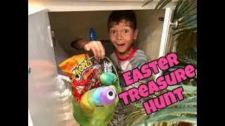 HUGE EASTER EGG TREASURE HUNT | Hundreds of EGGS & Hidden Baskets