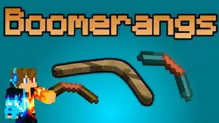 Wooden Boomerangs in Minecraft!