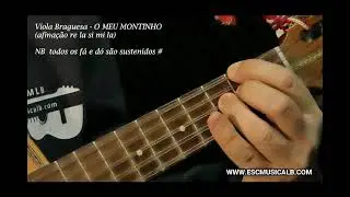 O MEU MONTINHO viola braguesa/ viola amarantina re la si mi la  EMLB