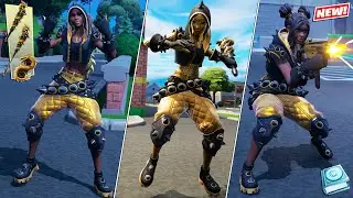 *NEW* Guardian Amara Skin (Goldenbane Guardian Quest Pack) Gameplay! Fortnite
