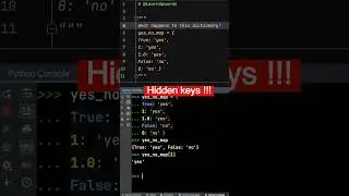 Python Bool as Dictionary Key 