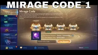MIRAGE CODE 1 (03/07/2022)  -  500 DIAMOND ► MOBILE LEGENDS ADVENTURE