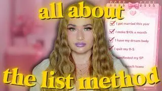 THE LIST METHOD: HOW TO MANIFEST MULTIPLE THINGS AT ONCE | law of assumption