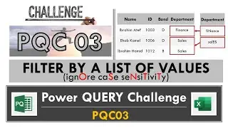 Power Query Challenge: FILTER BY A LIST OF VALUES (ignOre caSe seNsiTiviTy) (PQC03)