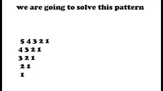 number pattern (nested loop)