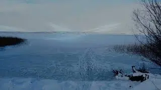 По первому льду.Часть - 2.  Аэро видео съёмка.  Видео студия Приморского СДК представляет