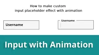 How to make Custom Input Placeholder Animation .Create Input Effect in HTML CSS & Jquery @rinkuverma