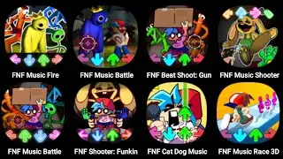 FNF Sliced, FNF Music Fire, Raptime Battle, FNF Rap Shooter, FNF Music Battle, FNF Cat Dog