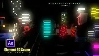 After Effects Tutorial For Beginners |2021 | 3D Lighting City Animation Tutorial