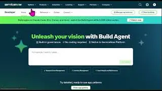SERVICENOW DEVELOPER INSTANCE