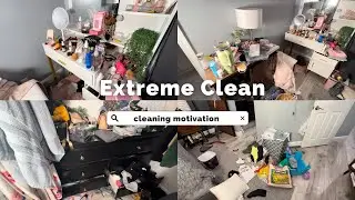 ✨EXTREME CLEAN ✨ ….come CLEAN WITH me! BEDROOM + CLOSET clean 🤎🙌🏾🫶🏾