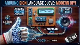 Smart Glove Translate Gestures to Text & Text to speech | Arduino
