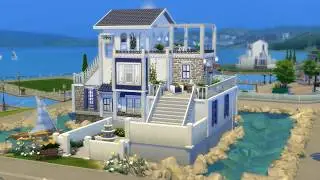 Sea Gaze Greek Villa | Sims 4 Build