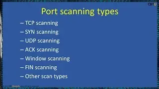 3.2 Network port scanning