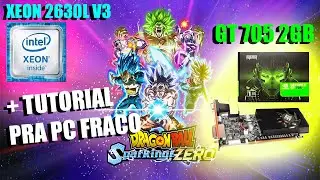 Testando GT 705 2gb no Dragonball Z Sparking Zero +Tutorial Melhore FPS PC Fraco