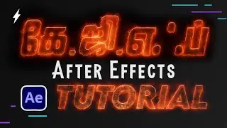 KGF chapter 2 Title animation tutorial | After Effects intro tutorial