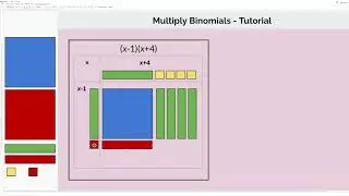 Algebra Tiles Progression - Multiply Binomials