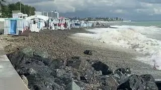 Шторм в Адлер 3 балла