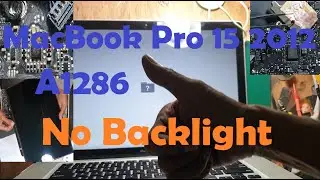 MacBook Pro 2012 No Backlight