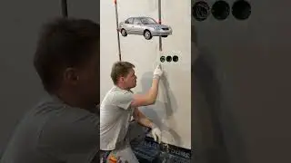 Different levels of electrical box completion during rough-in 