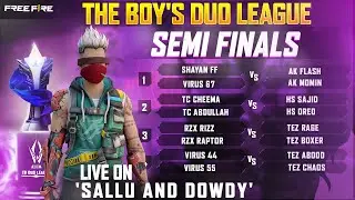 THE BOY's DUO LEAGUE | CS VERSION | SEMIFINALS | DAY 9 | Sallu and Dowdy