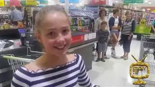 !WATCH! Grocery Grab winner in action!