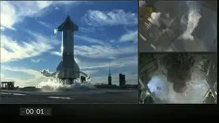 Slow Motion of SpaceX Starship SN8 Raptor Abort @ T-1.3 seconds. 25% slow motion speed.