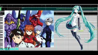 「Beautiful World」Evangelion - feat. 初音ミク(Hatsune Miku) 【VOCALOID COVER】 -Funky Remix-  1080p 60fps