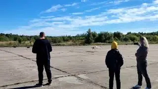 Посадка Як-54 бензин