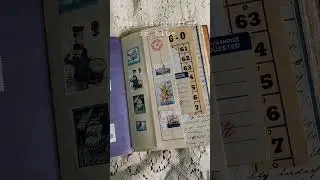 Postage Stamp Junk Journal | A Blue Spread