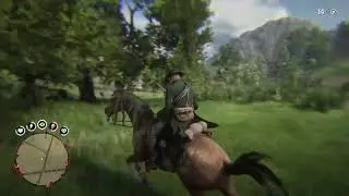 Arthur falling off his horse rdr2