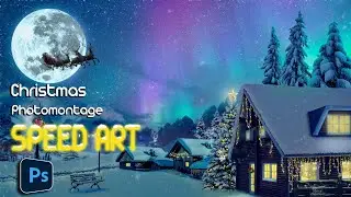 The Making of a  Christmas Photo Manipulation -photomontage -Create Snow
