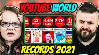 Irish Couple Reacts to Comparison: YouTube World Records 2021