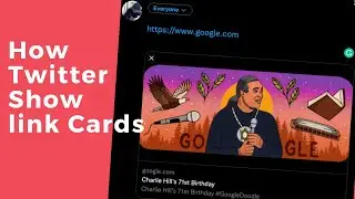 How twitter show link cards || 