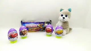 Тачки и Микро Моторз! Открываем сюрпризы с щенком Митей! Micro Motorz 1416815.CW