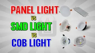 Difference between Panel, SMD & COB downlight for celing | Lighting for false ceiling- Ulta Design