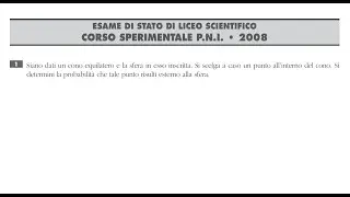 Un volume...probabile! Quesito di Maturità di Geometria e probabilità