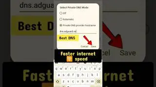 Best speed internet private dns setting 🛜 Private DNS setting | DNS servers 