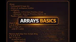 ONLY Array Basics You Need: Sort & Remove Duplicates (Data Structures)