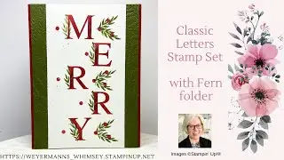 Classic Letters stamp set card idea 2 Stampin’ Up!