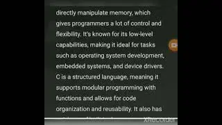 Introduction To C Programming Language | Introduction To C programming for beginners | C Tutorial