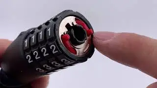 Bosvision BV-8728 chain padlock, reset combination code (with subtitles)