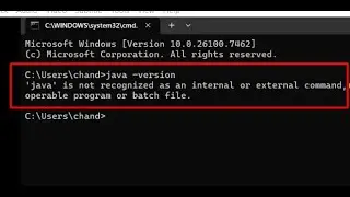 Java is not recognized as an internal or external command’ – Fix in 3 Minutes
