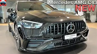 All New MERCEDES-AMG C43 Break 2024 - Visual REVIEW, exterior, interior