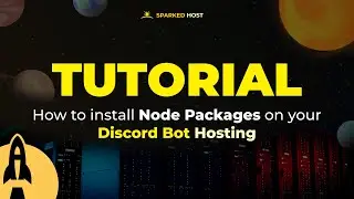 How to install Node Packages on your Discord Bot Hosting