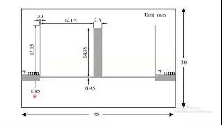 Band stop filter with open circuited stub using HFSS