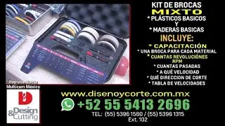 Kit de Brocas - MIXTO - DESIGN & CUTTING - Representante Multicam México