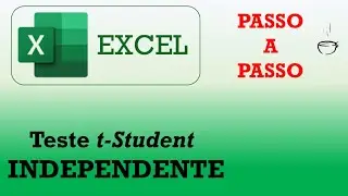 Comparação de médias INDEPENDENTES - teste t de Student (tutorial em Excel)