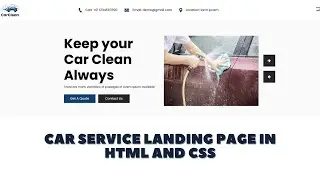 Designing a Car Service Website Template from Scratch in HTML and CSS | source code | Responsive